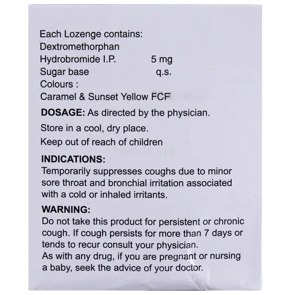 alex cough lozenges tablet 10's